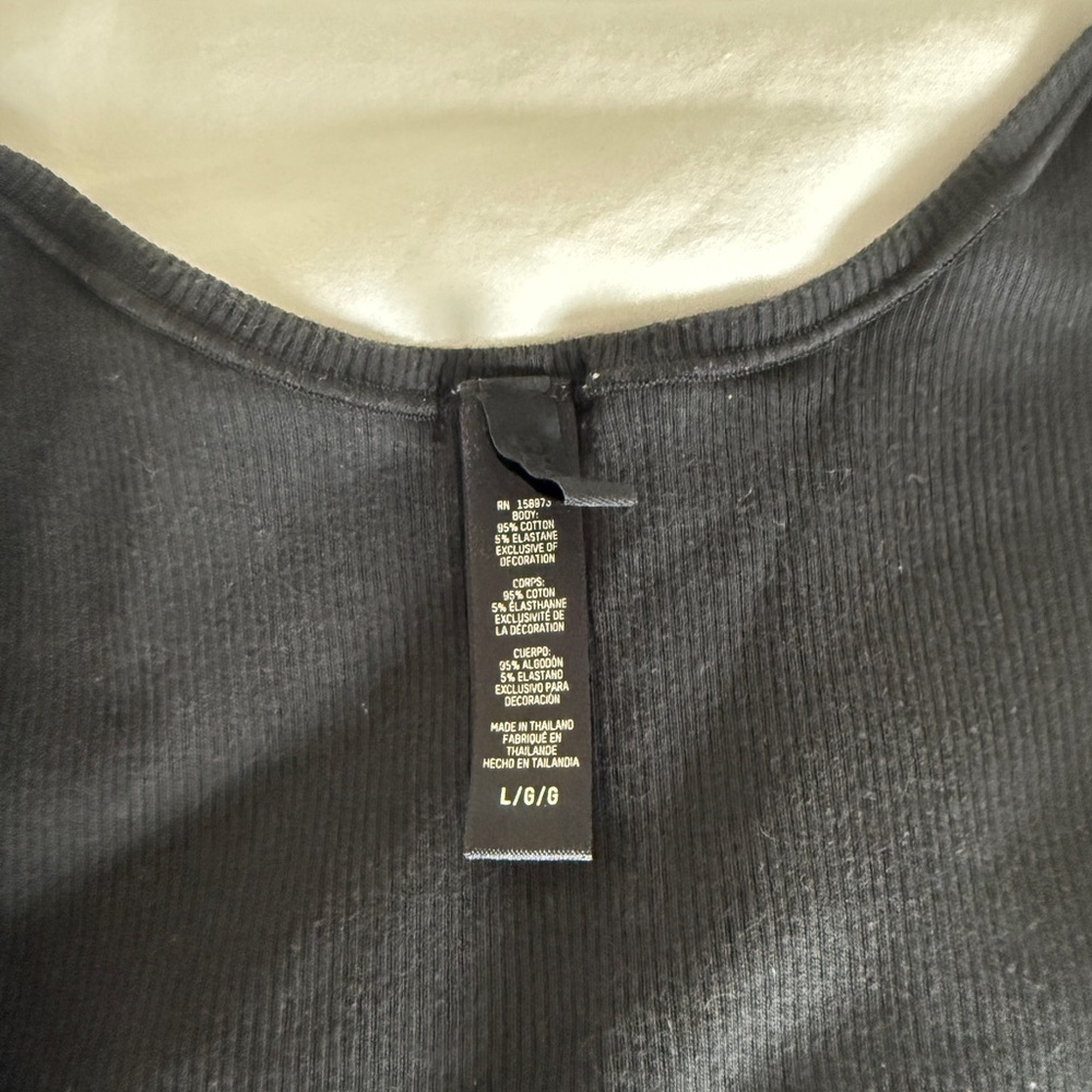 SKIMS Black Ribbed Tank Top - Picture 3 of 3